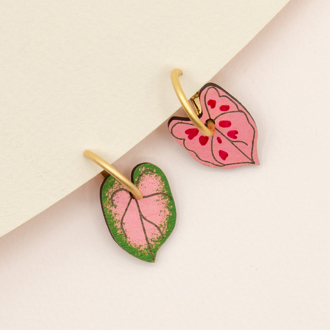 Caladium Earrings