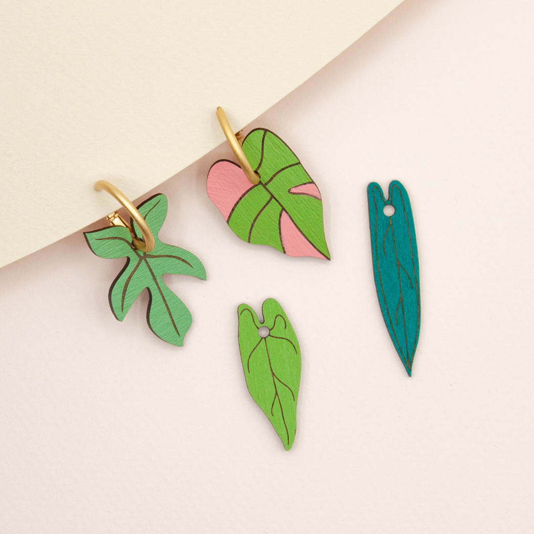 Philodendron Earrings