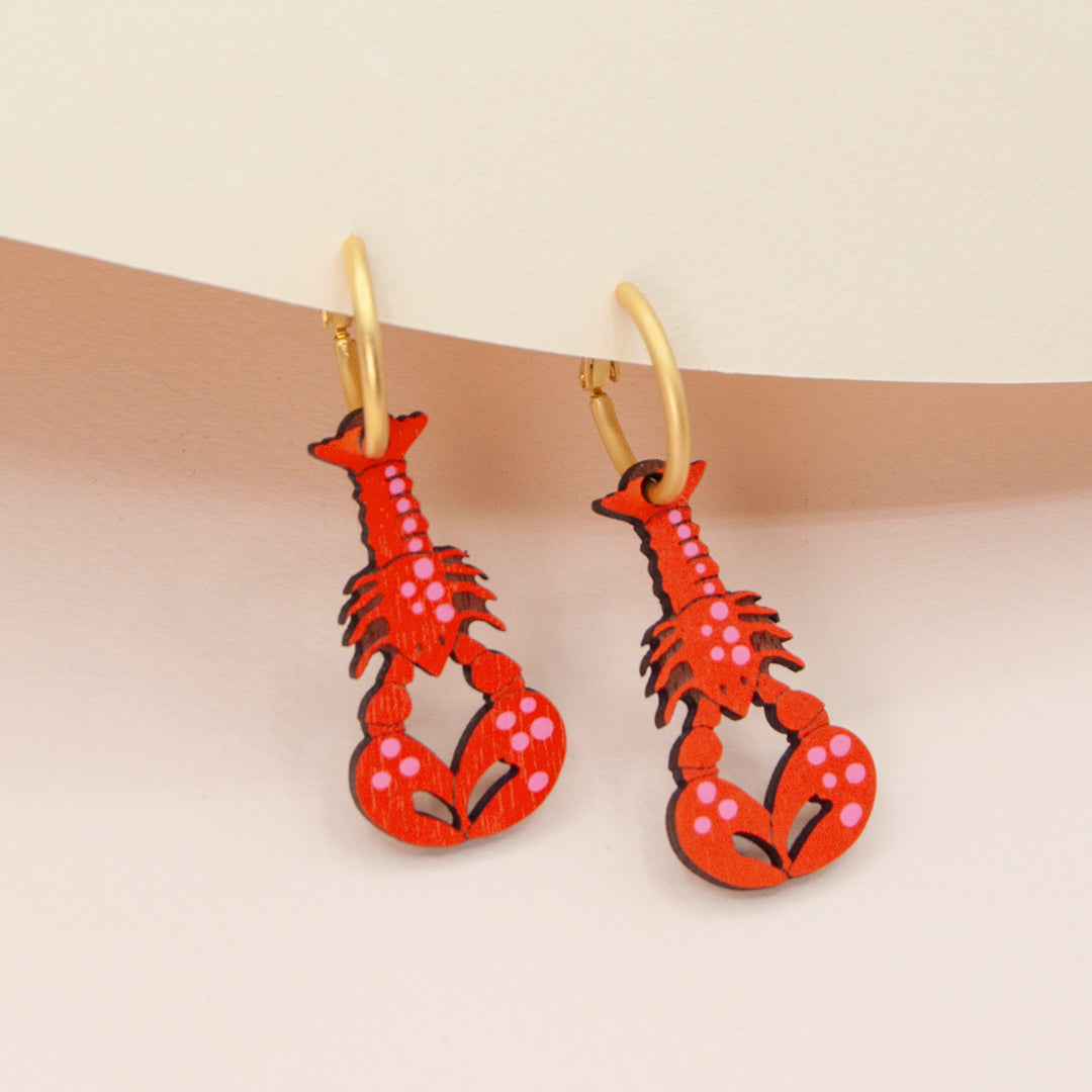 Red Lobster Earrings