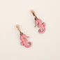Pink Seahorse Earrings
