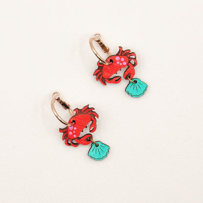 Crab & Shell Earrings