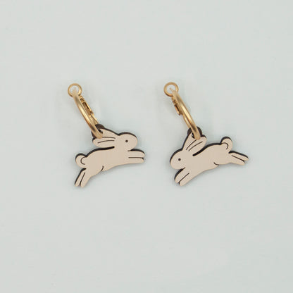 The White Rabbit Earrings