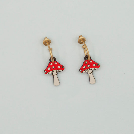 Mushroom Earrings
