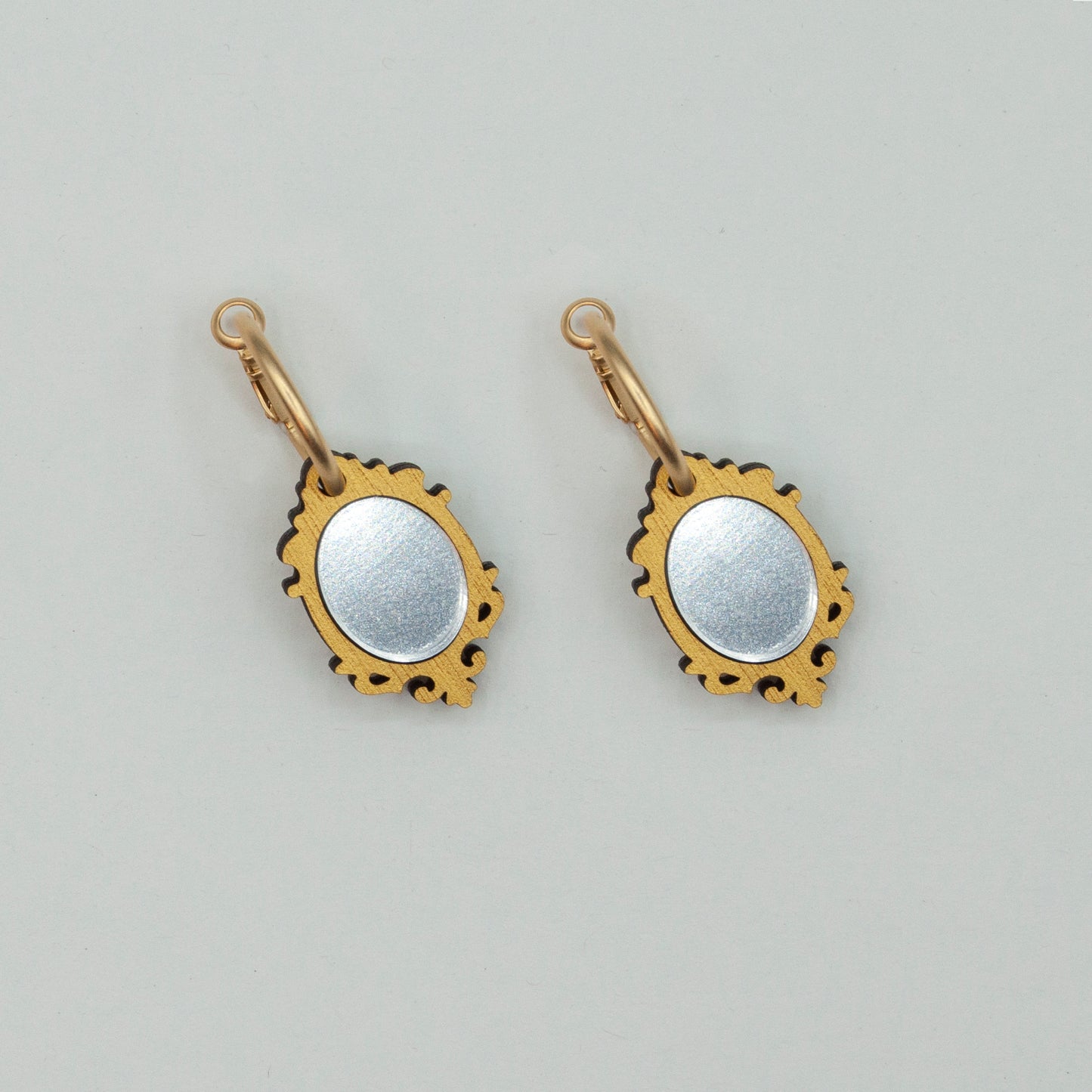 Mini Mirror Earrings