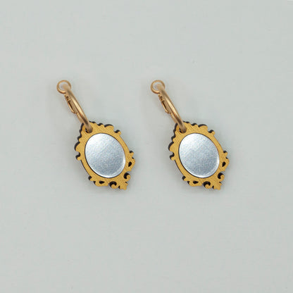 Mini Mirror Earrings