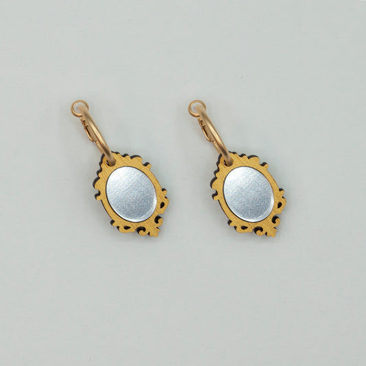 Mini Mirror Earrings