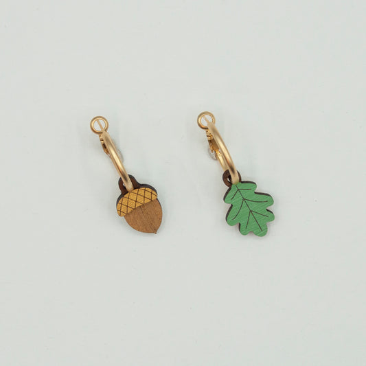 Acorn & Leaf Earrings