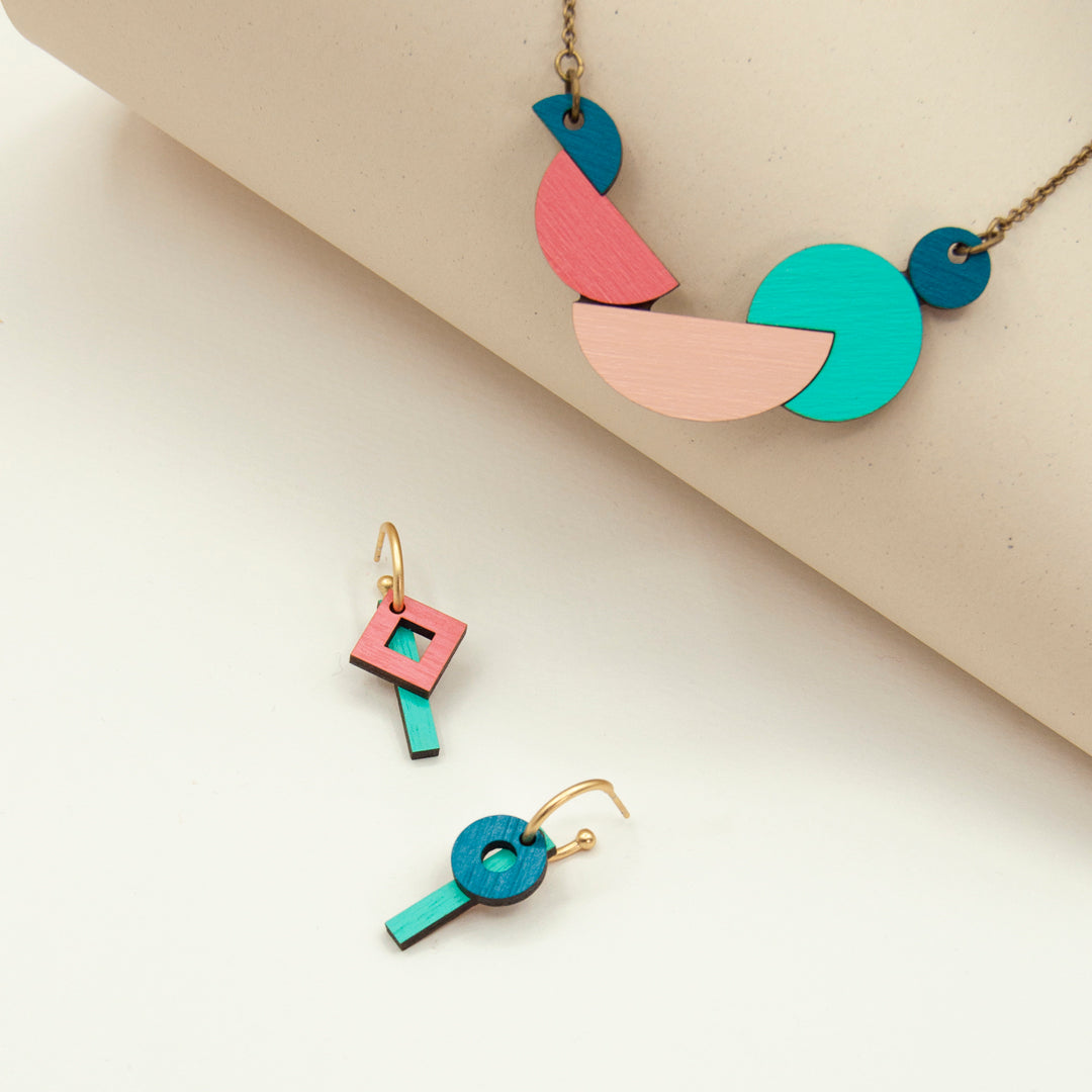 Abstract Landscape Necklace