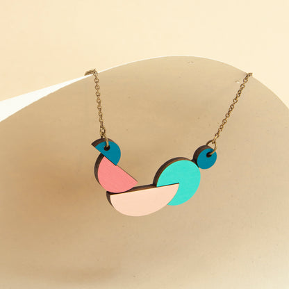 Abstract Landscape Necklace