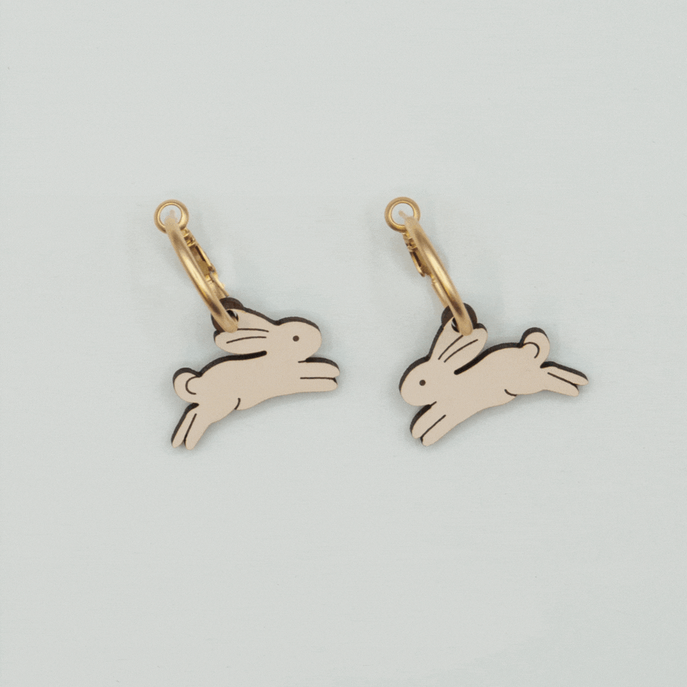 The White Rabbit Earrings