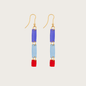 Bloc Violet Earrings