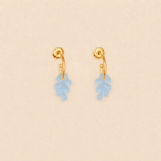 Coral Blue Earrings