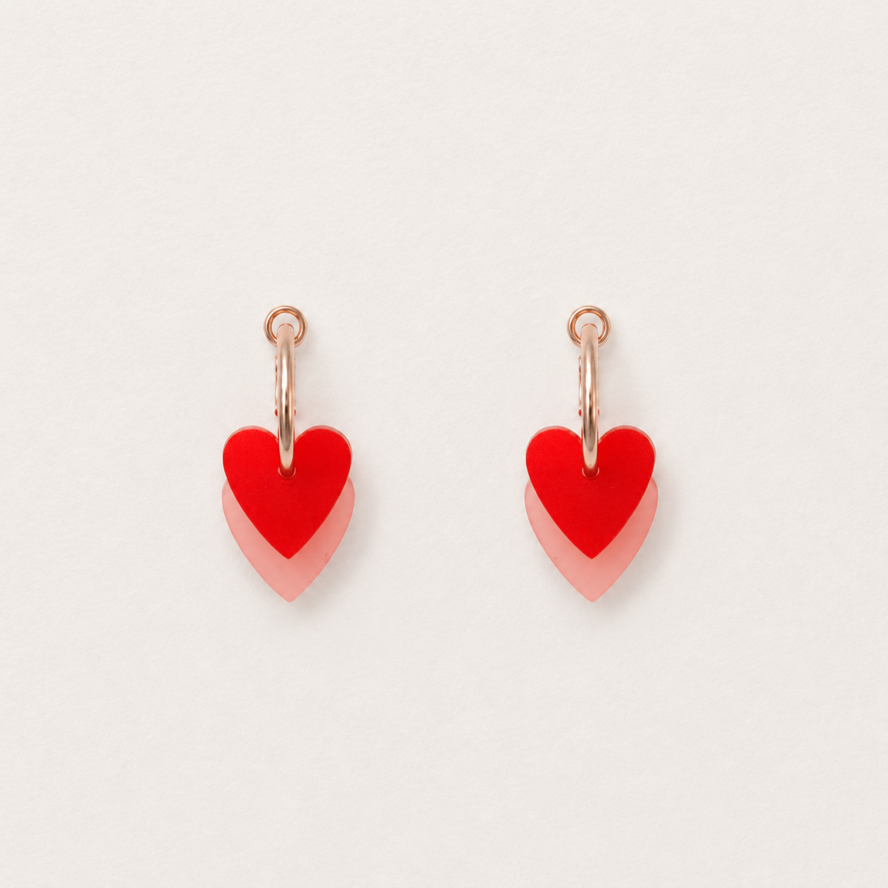 Duo Love Red Earrings