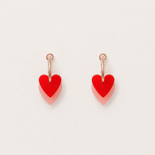 Duo Love Red Earrings