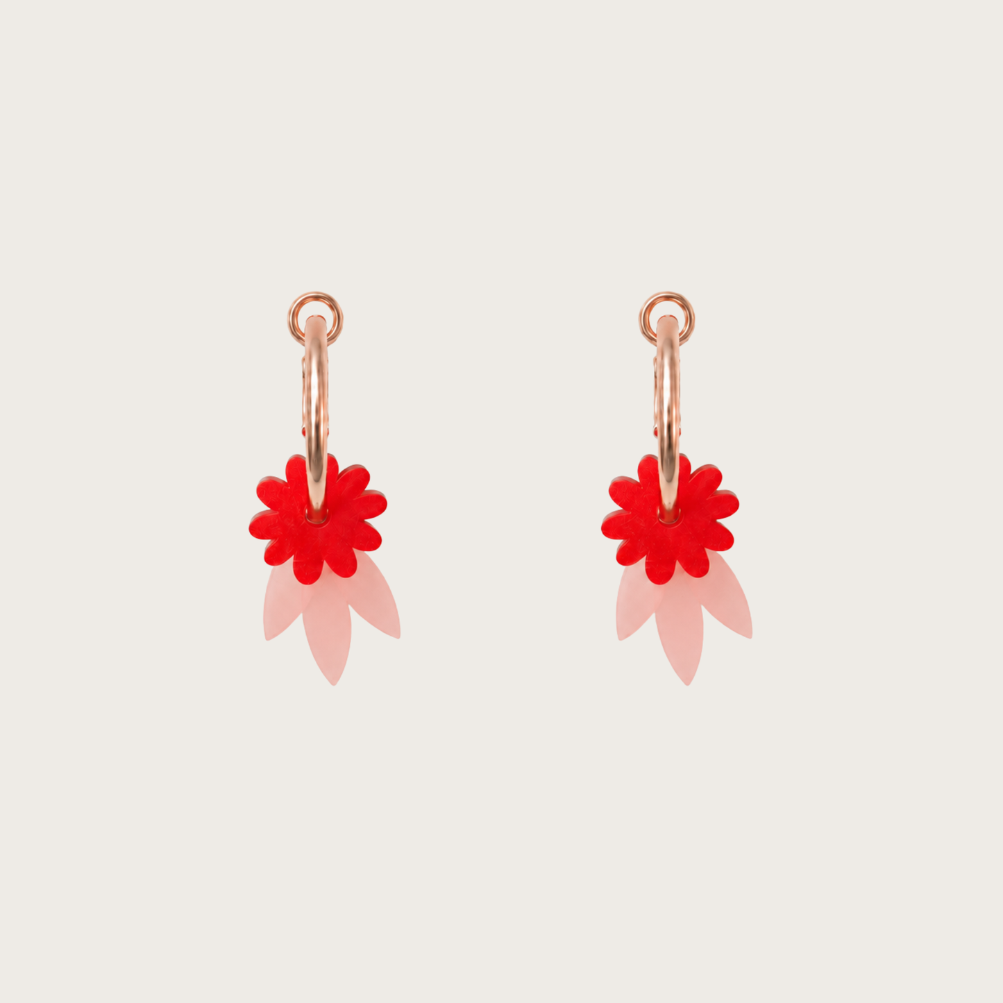 Floreta Red Earrings