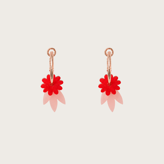 Floreta Red Earrings
