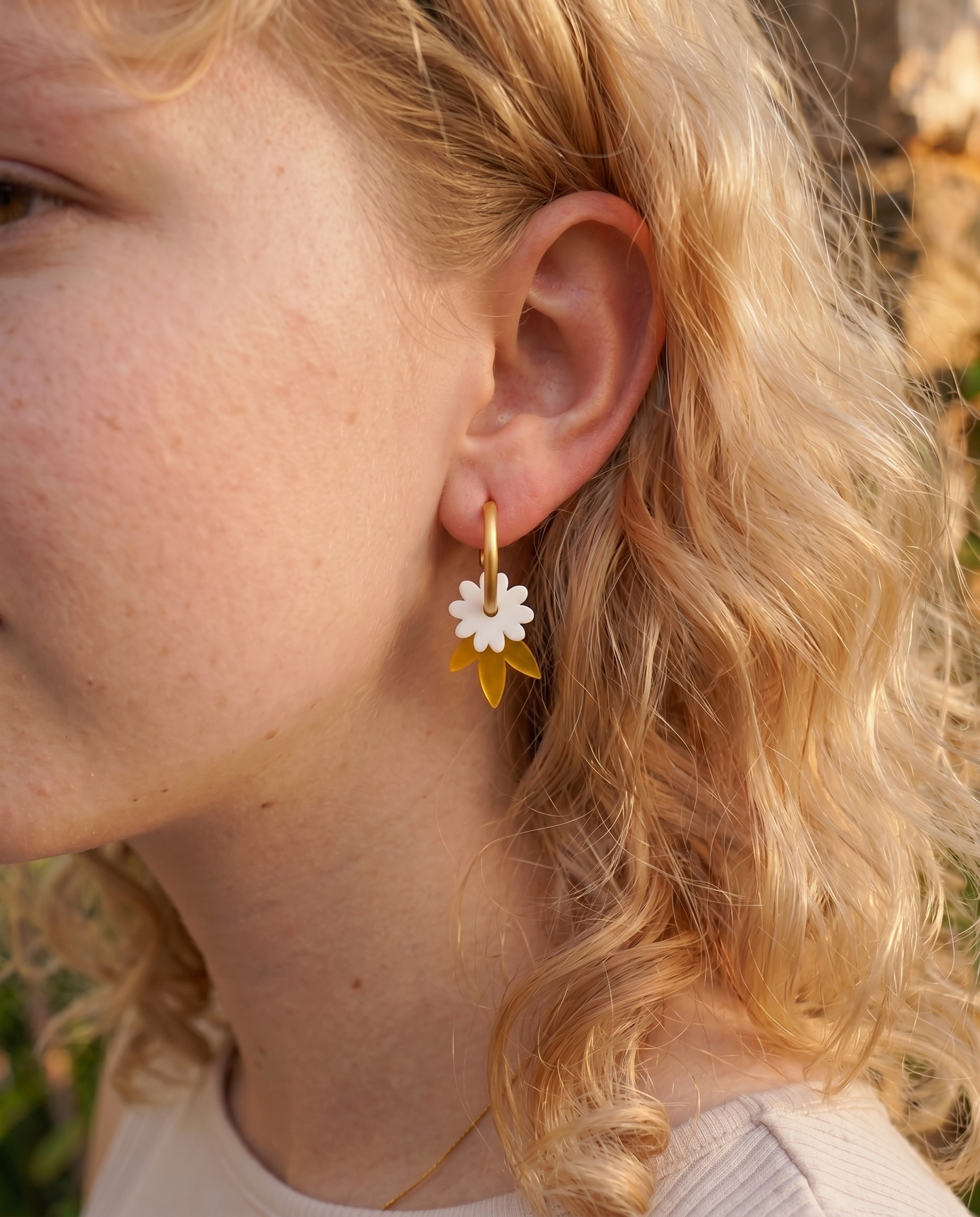 Floreta Yellow Earrings
