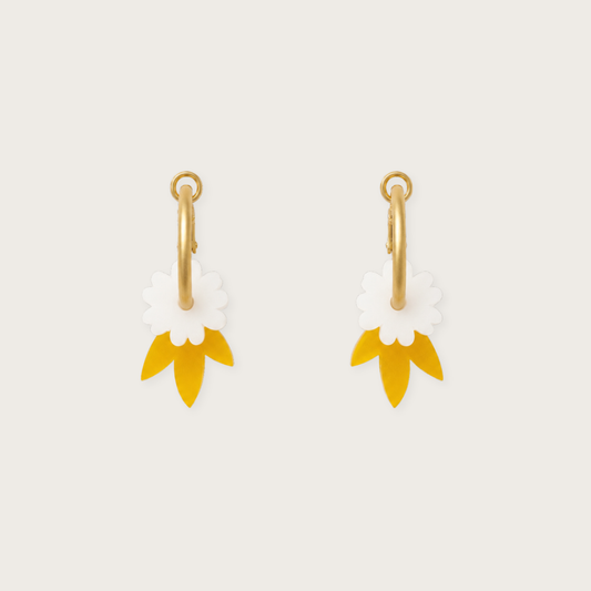Floreta Yellow Earrings