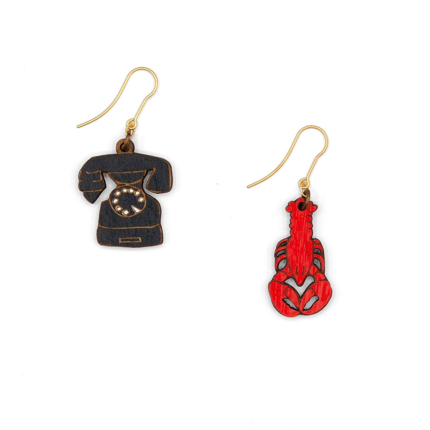 Lobster & telephone Earrings Materia Rica