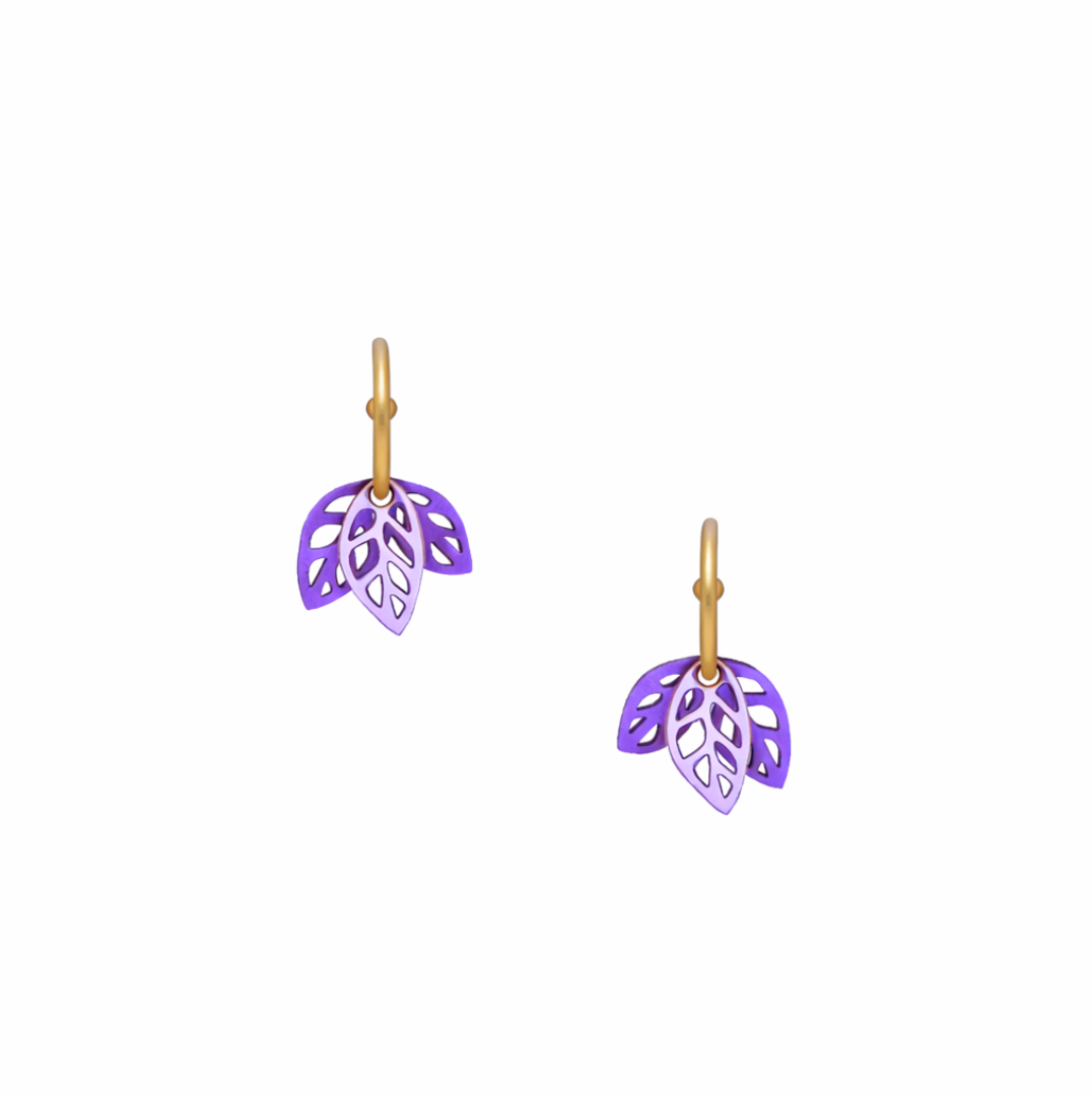 Rustling Violet Mini Earrings