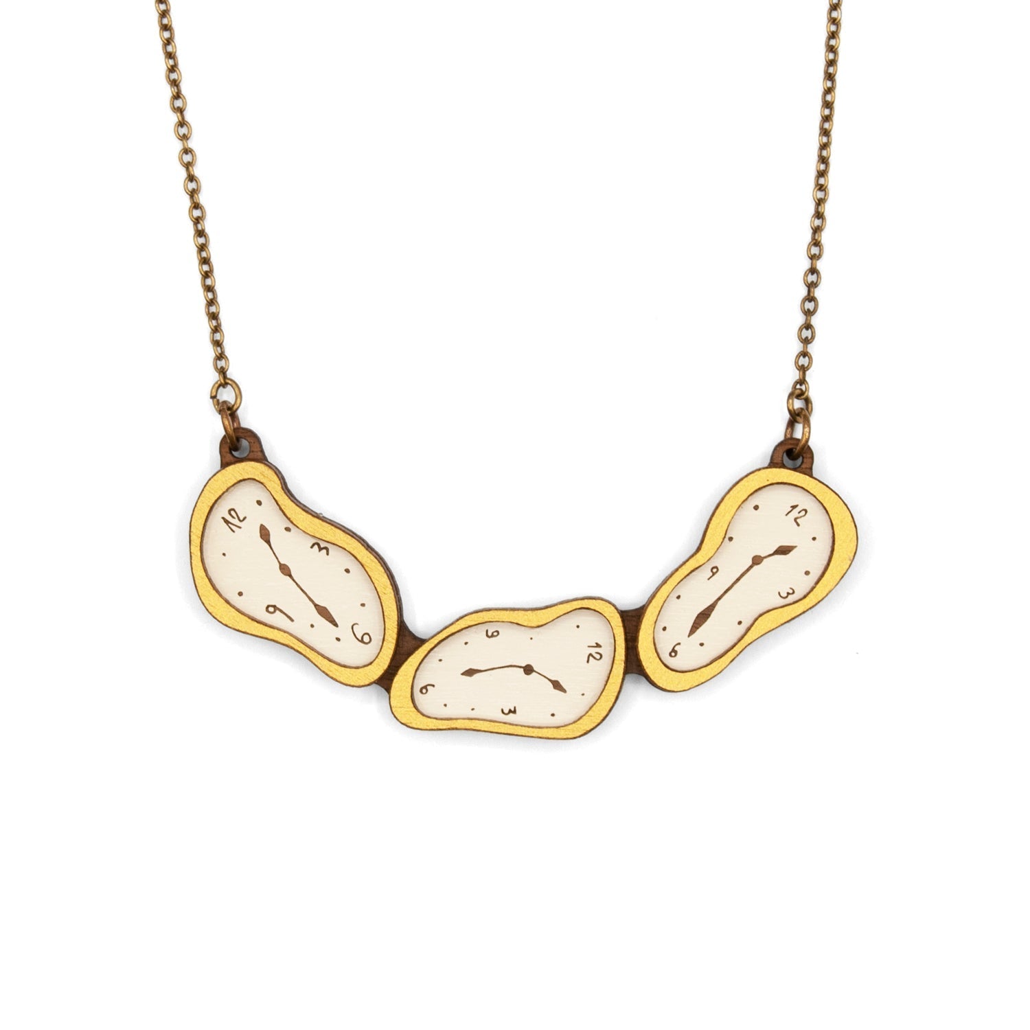 Soft clocks necklace Materia Rica