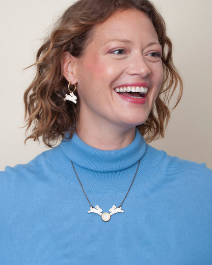 The White Rabbit Earrings