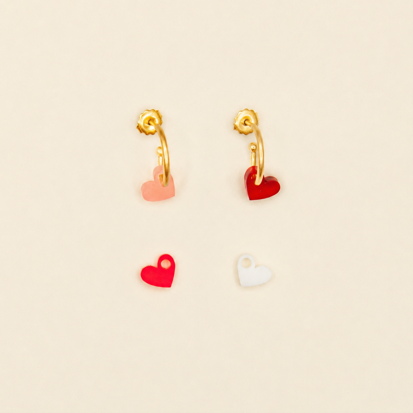 Tiny Corazones Earrings