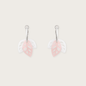 Twin Leaf Pink Earrings