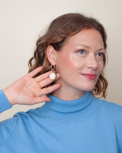 Wonderland Time Earrings (Reversible)