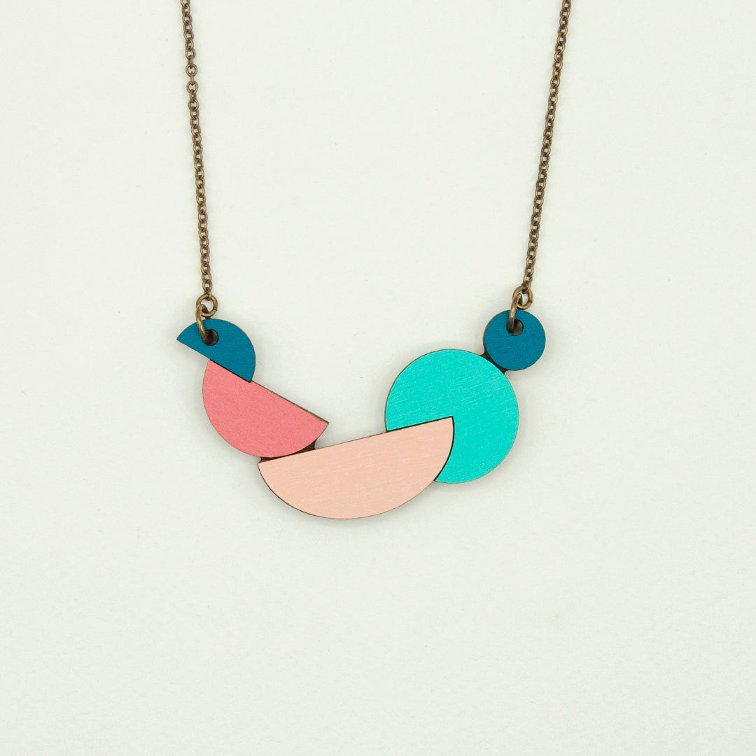 Abstract Landscape Necklace