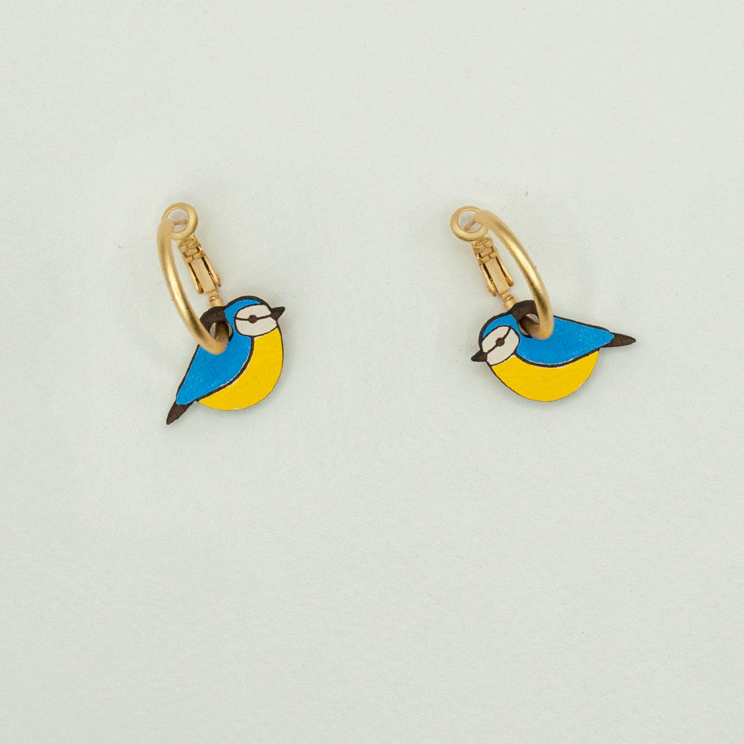 Blue Tit Earrings