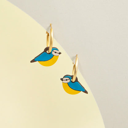 Blue Tit Earrings