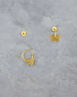 Butterfly 24K Gold Hoop Earrings