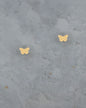 Butterfly 24K Gold Stud Earrings