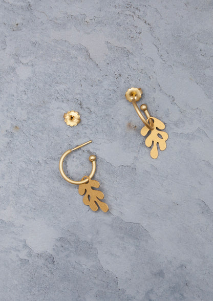 Cala Blanca 24K Gold Hoop Earrings