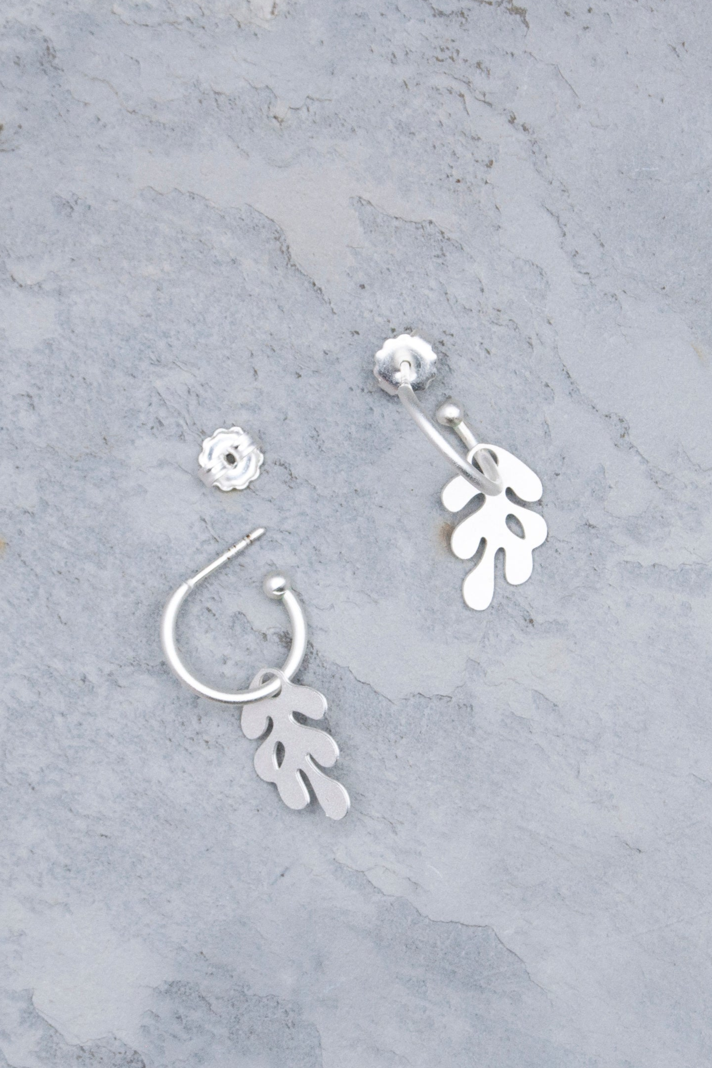 Cala Blanca Silver Hoop Earrings