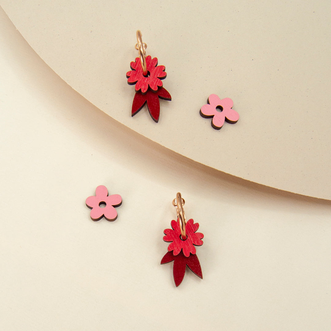 Flower Rosé Earrings