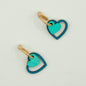 Green Heartbeat Earrings