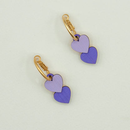 March Flip Hearts Earrings