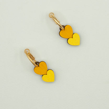 March Flip Hearts Earrings