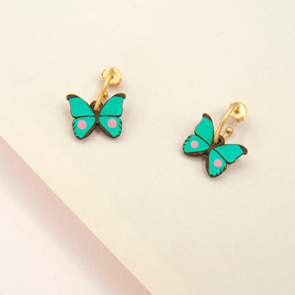 Petite Butterfly in Teal