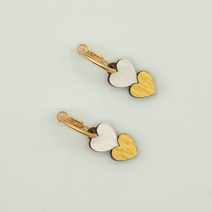 Rock Flip Hearts Earrings