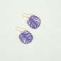 Striped Leaf Dusk Earrings