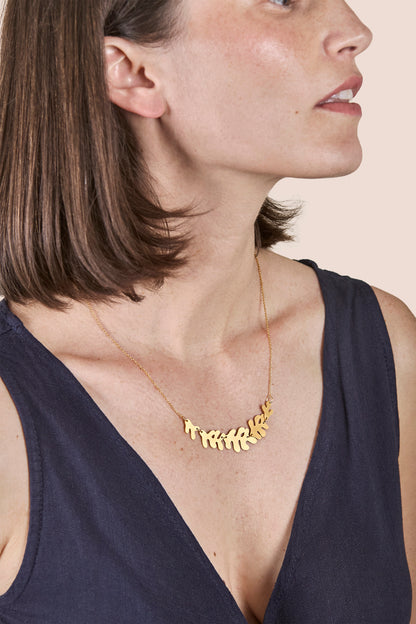 Tifaifai Necklace 24K Matt Gold